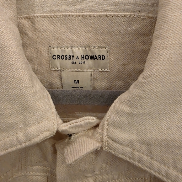 Crosby & Howard Sz. M. Cream Denim Jacket. - Picture 4 of 7
